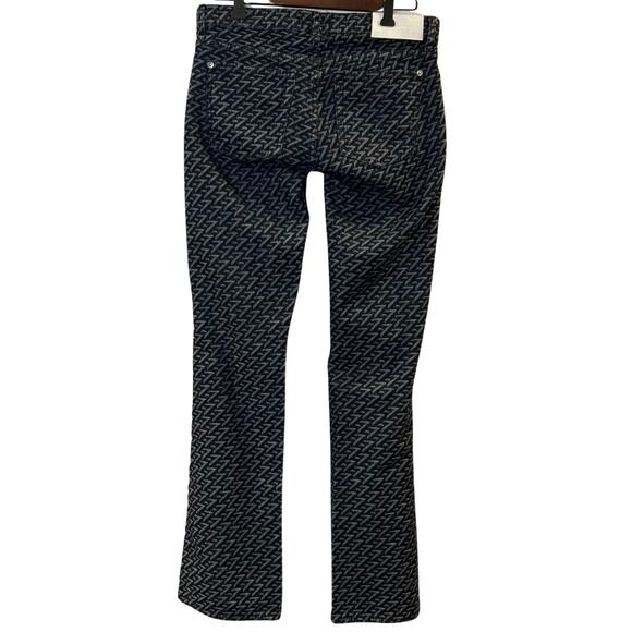 7 For All Mankind Women's Logo Print Boot Cut Jeans Size 27 - Picture 2 of 8